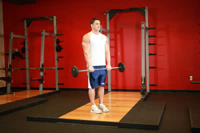Curl invertido com barra