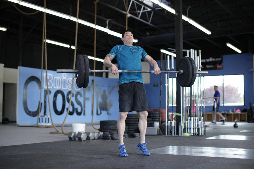 Power clean — posição final