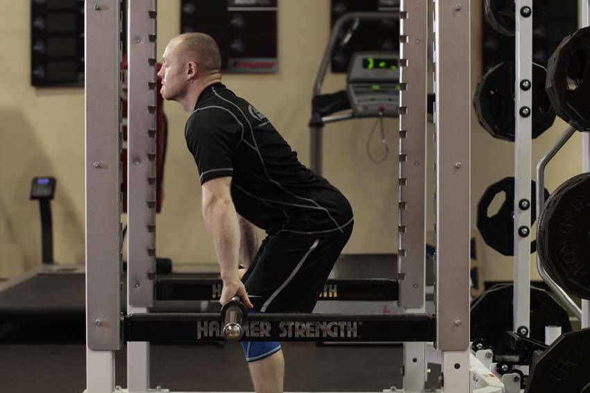 Rack Pull — posição inicial