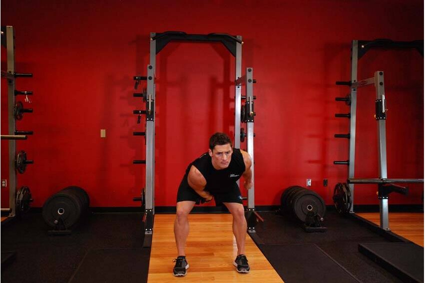 Snatch com kettlebell — posição final