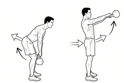 Swing com kettlebell