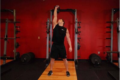 Windmill com kettlebell